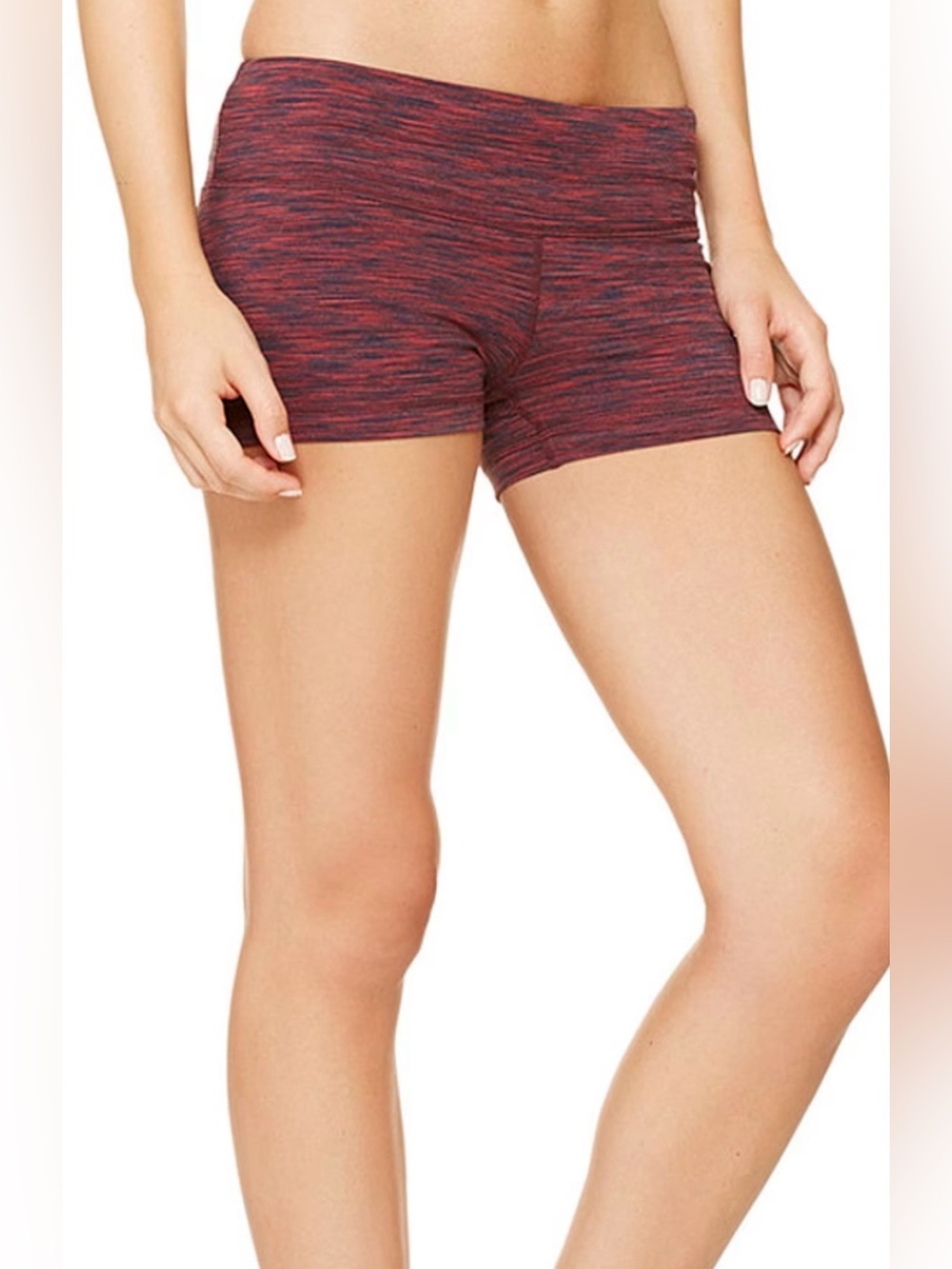 Alo Yoga Big Waves Garnet Space Dye Yoga Shorts Size Small